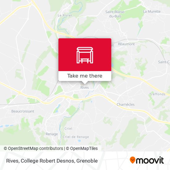 Rives, College Robert Desnos map