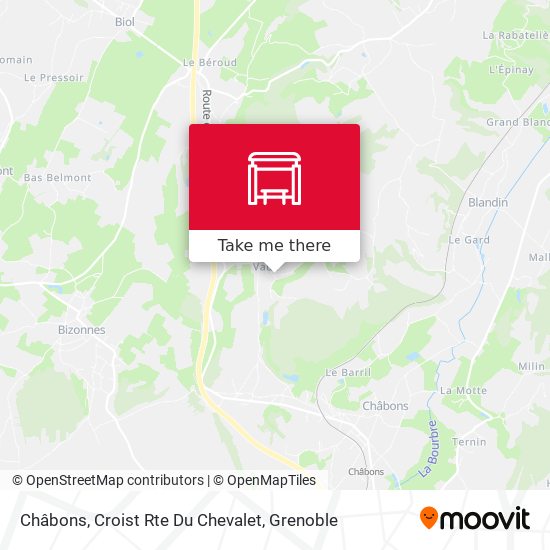 Châbons, Croist Rte Du Chevalet map