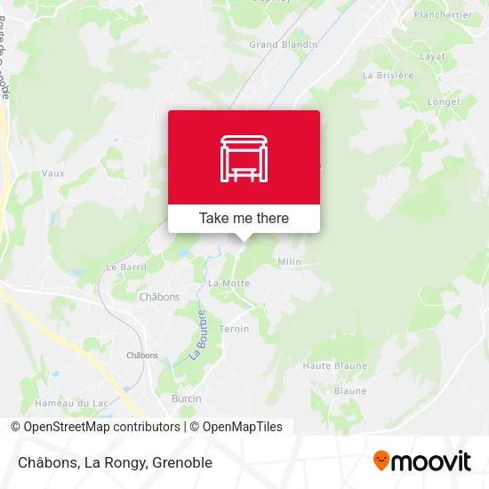 Châbons, La Rongy map