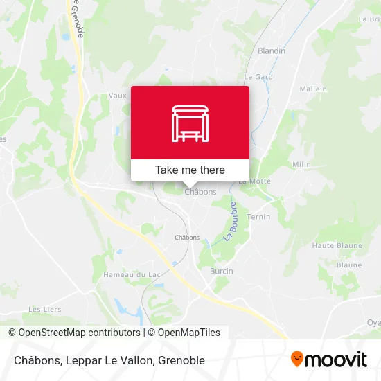 Châbons, Leppar Le Vallon map