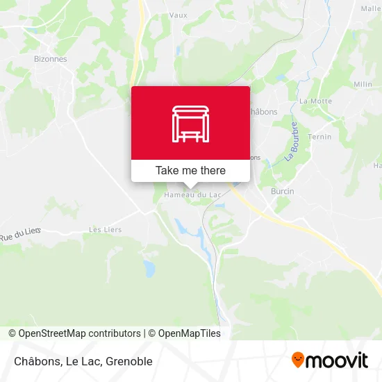 Châbons, Le Lac map