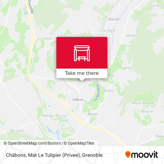 Châbons, Mat Le Tulipier (Privee) map