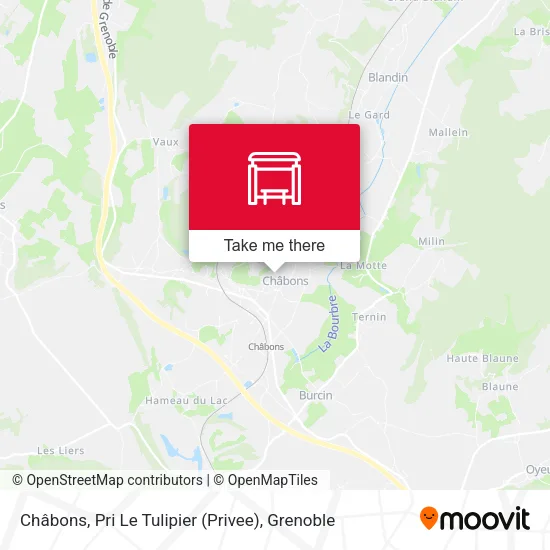 Châbons, Pri Le Tulipier (Privee) map