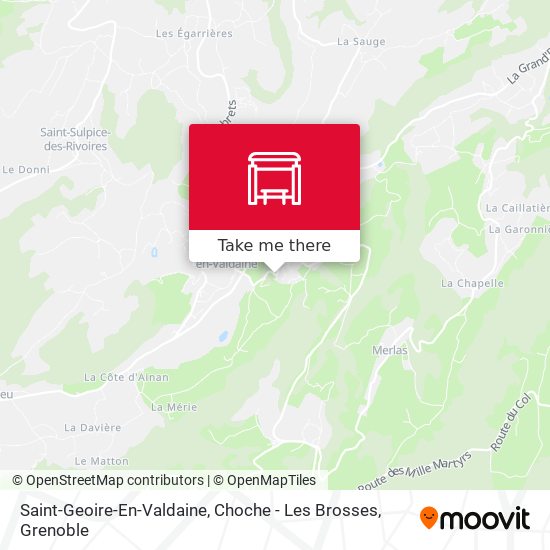 Saint-Geoire-En-Valdaine, Choche - Les Brosses map