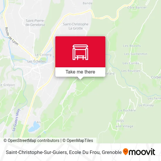 Saint-Christophe-Sur-Guiers, Ecole Du Frou map