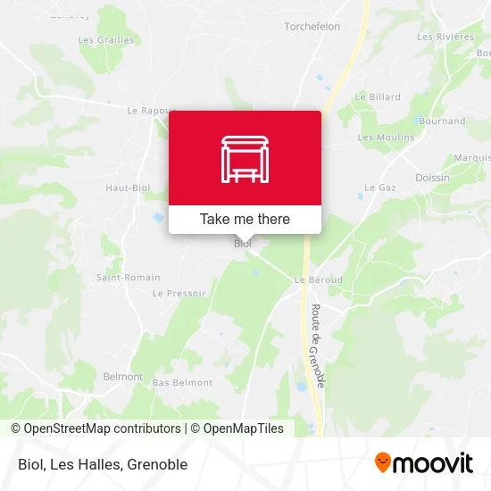 Biol, Les Halles map