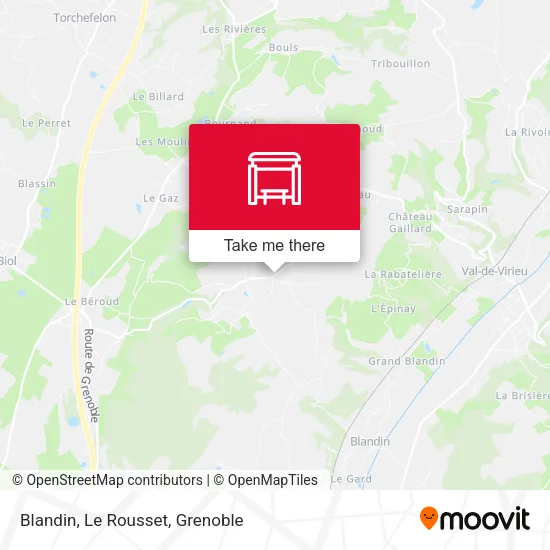 Blandin, Le Rousset map