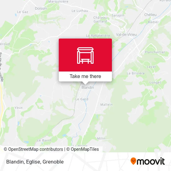 Blandin, Eglise map