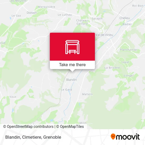 Blandin, Cimetiere map