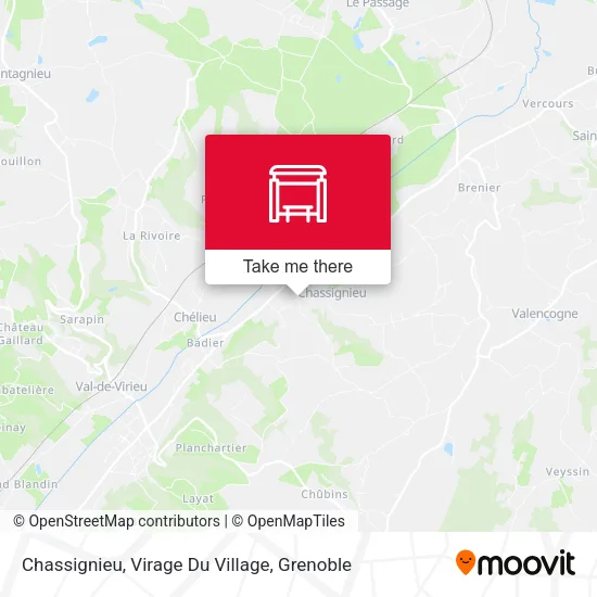 Chassignieu, Virage Du Village map