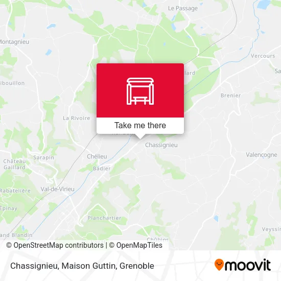 Chassignieu, Maison Guttin map