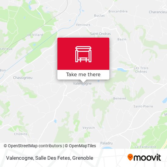 Valencogne, Salle Des Fetes map
