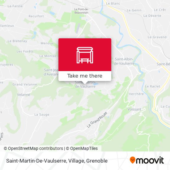 Saint-Martin-De-Vaulserre, Village map