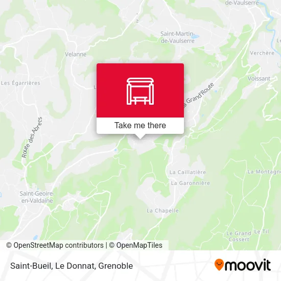 Saint-Bueil, Le Donnat map
