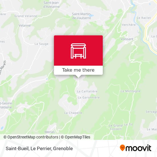 Saint-Bueil, Le Perrier map