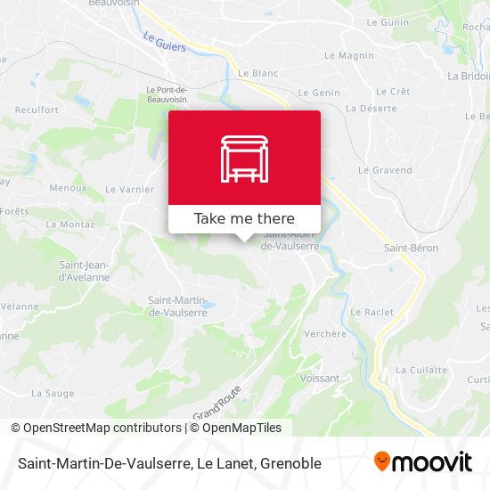 Saint-Martin-De-Vaulserre, Le Lanet map