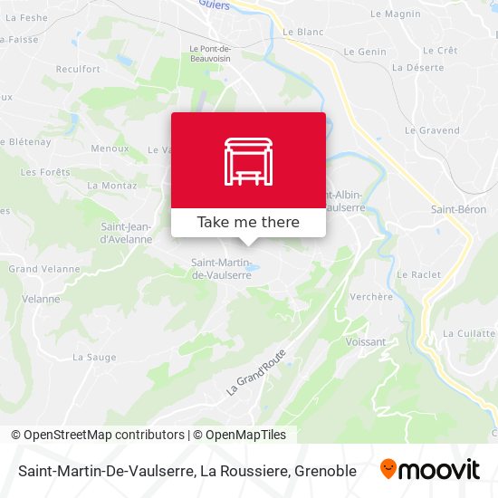Saint-Martin-De-Vaulserre, La Roussiere map