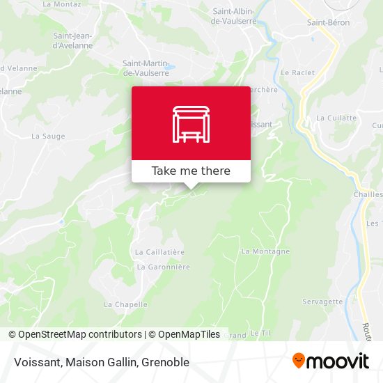 Voissant, Maison Gallin map