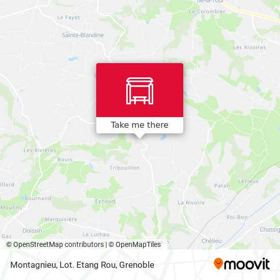 Montagnieu, Lot. Etang Rou map