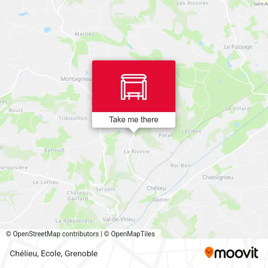 Chélieu, Ecole map