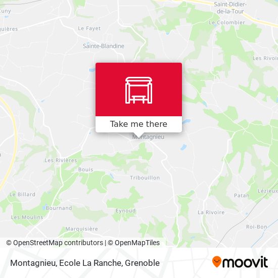 Montagnieu, Ecole La Ranche map
