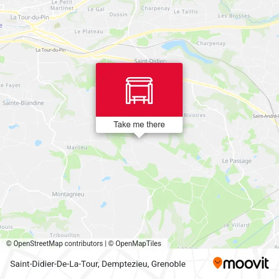 Saint-Didier-De-La-Tour, Demptezieu map