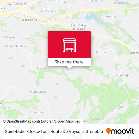 Saint-Didier-De-La-Tour, Route De Veyssin map
