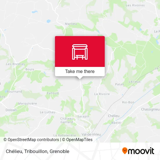 Chélieu, Tribouillon map