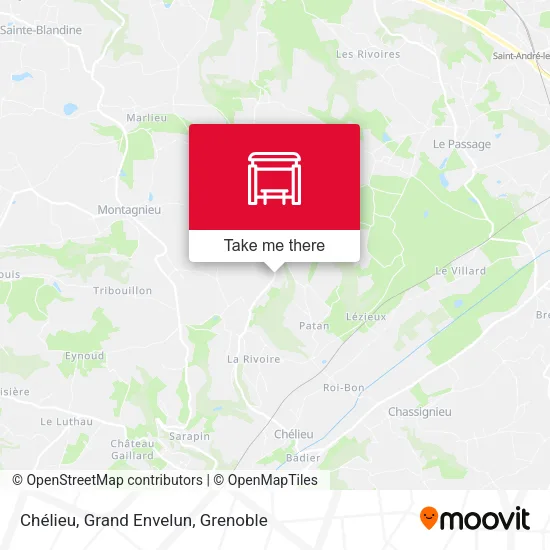 Chélieu, Grand Envelun map