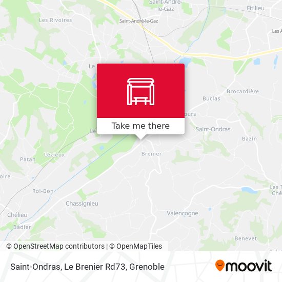 Saint-Ondras, Le Brenier Rd73 map