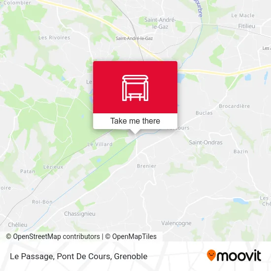Le Passage, Pont De Cours map