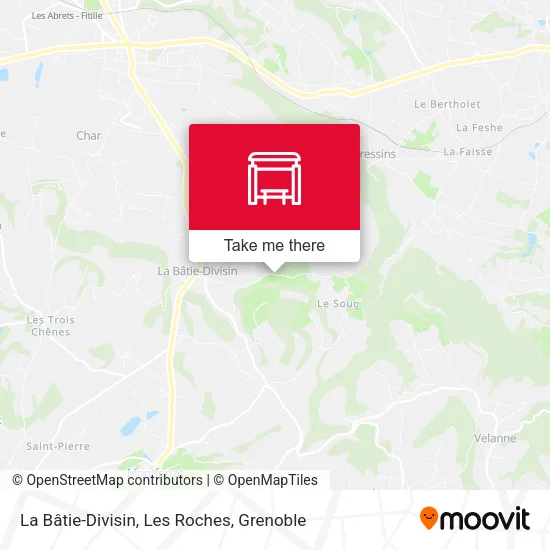 La Bâtie-Divisin, Les Roches map