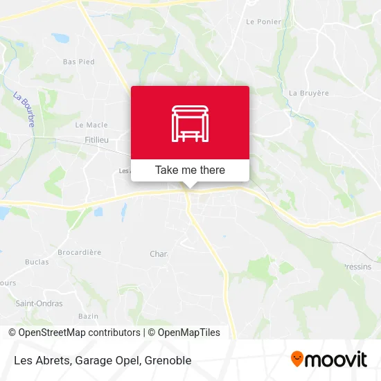 Les Abrets, Garage Opel map