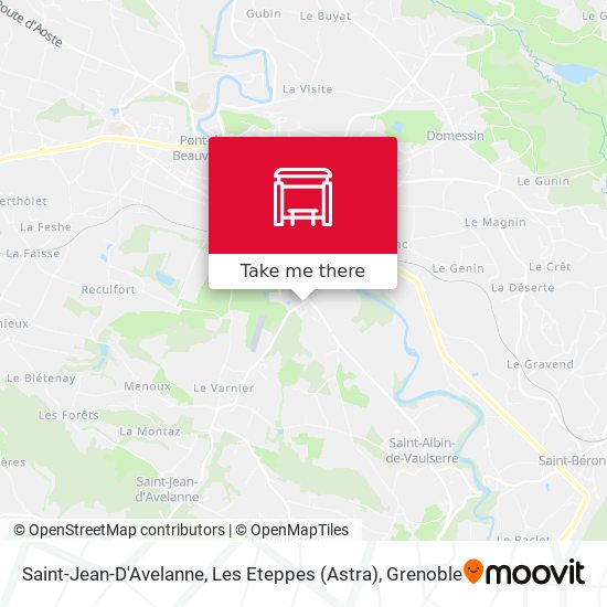 Saint-Jean-D'Avelanne, Les Eteppes (Astra) map