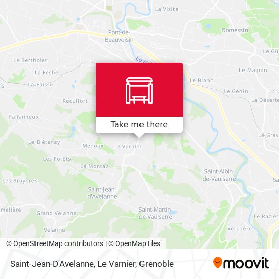Saint-Jean-D'Avelanne, Le Varnier map
