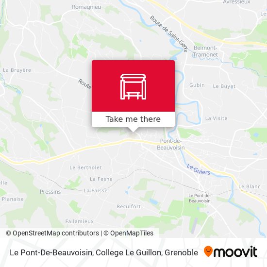 Le Pont-De-Beauvoisin, College Le Guillon map
