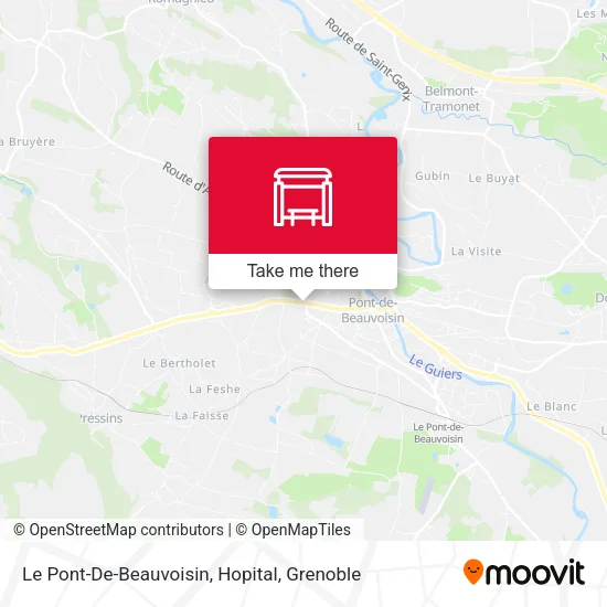 Le Pont-De-Beauvoisin, Hopital map