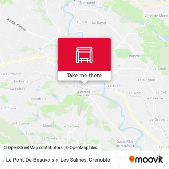 Le Pont-De-Beauvoisin, Les Salines map