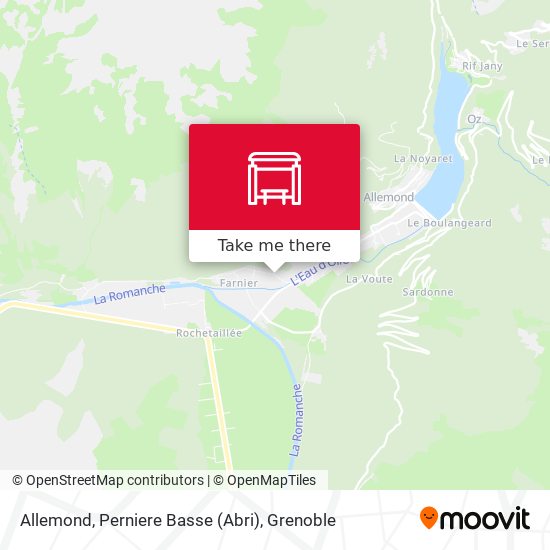 Allemond, Perniere Basse (Abri) map