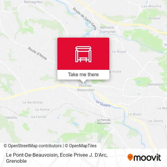 Le Pont-De-Beauvoisin, Ecole Privee J. D'Arc map