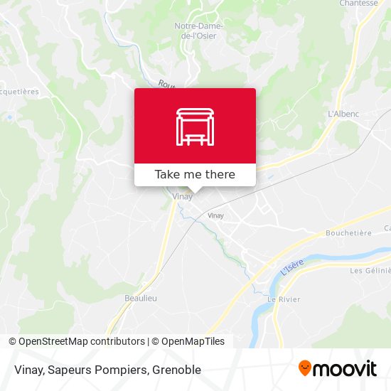 Vinay, Sapeurs Pompiers map