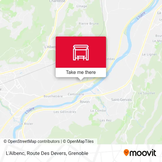 L'Albenc, Route Des Devers map