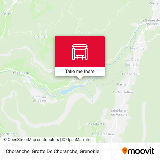 Choranche, Grotte De Choranche map