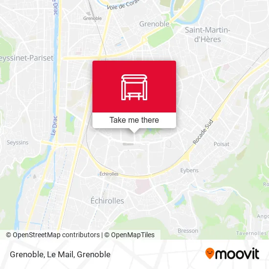 Grenoble, Le Mail map