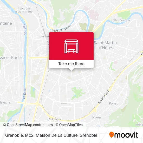 Grenoble, Mc2: Maison De La Culture map