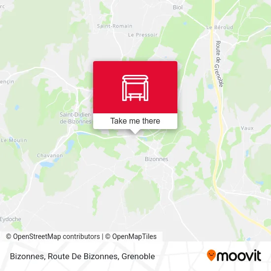 Bizonnes, Route De Bizonnes map
