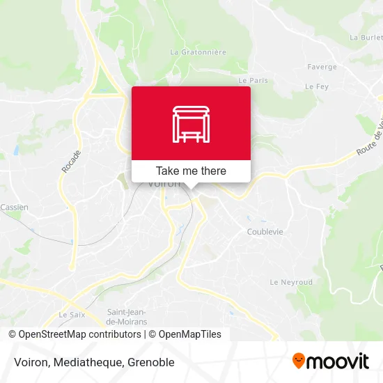 Voiron, Mediatheque map