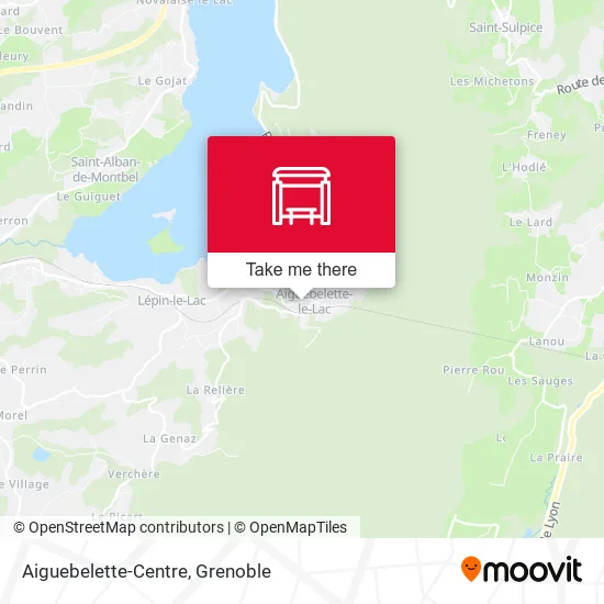 Aiguebelette-Centre map