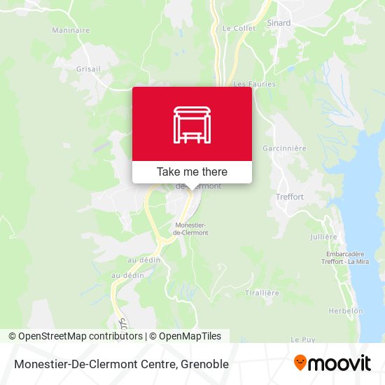 Monestier-De-Clermont Centre map