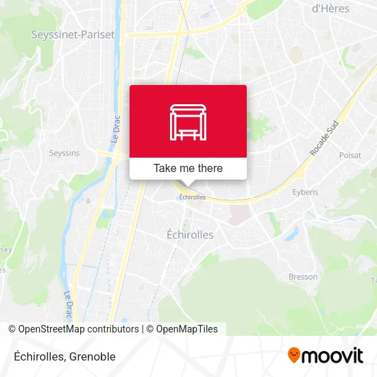 Échirolles map